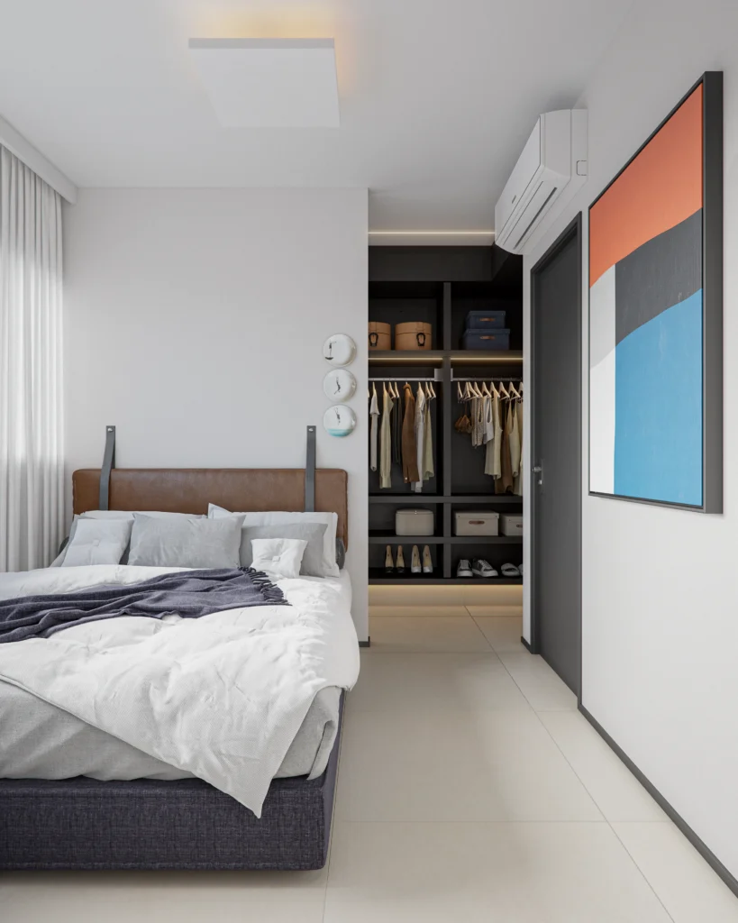 imagem do quarto do apartamento leitura